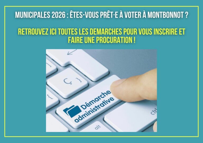 🗳️ Élections municipales 2026 : vérifiez votre inscription et facilitez votre vote à Montbonnot-Saint-Martin
