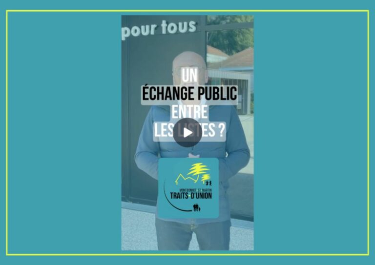 Un débat public entre les listes ?